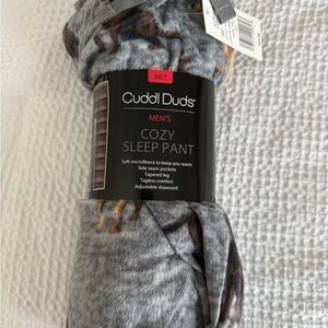 Cuddl Duds Dog Themed Gray Cozy Sleep Pants